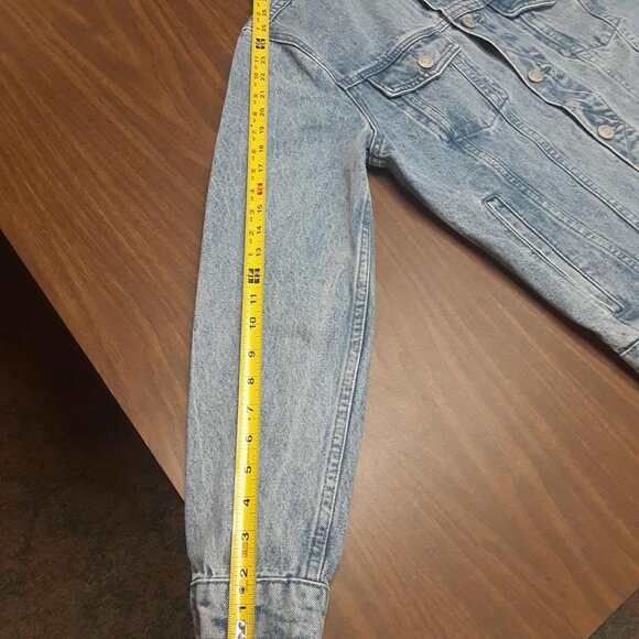 PacSun by Playboy Jacket Blue Denim Long Sleeve Button Up Men's Small Unisex - Picture 14 of 15